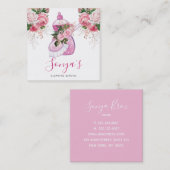 Reinigingsdienst - Waterverf zeep Vierkante Visitekaartje (Voorkant / Achterkant)