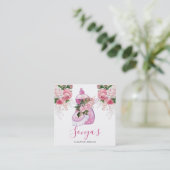 Reinigingsdienst - Waterverf zeep Vierkante Visitekaartje (Staand voorkant)