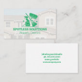 reinigingsdienstapparatuur | Home Achtergrond Visitekaartje (Voorkant / Achterkant)