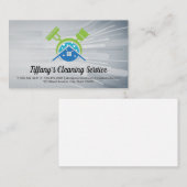 reinigingsdienstapparatuur | tegelwerk visitekaartje (Voorkant / Achterkant)