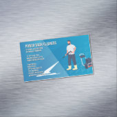 Reinigingsdiensten | Afwasmachine onder druk Magnetisch Visitekaartje (Voorbeeld)