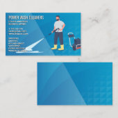 Reinigingsdiensten | Afwasmachine onder druk Visitekaartje (Voorkant / Achterkant)