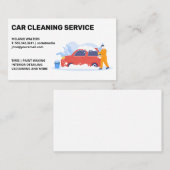 Reinigingsdiensten | Auto-was | Zeepbellen Visitekaartje (Voorkant / Achterkant)