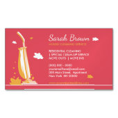 Reinigingsdiensten bij Terra Girly Vacuum Magnetisch Visitekaartje (Voorkant)