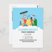 Reinigingsdiensten Briefkaart (Voorkant / Achterkant)