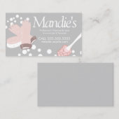 Reinigingsdiensten Bubbles roze benodigdheden Visitekaartje (Voorkant / Achterkant)