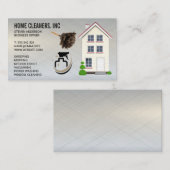 Reinigingsdiensten | Duster Spray Bottle | Ingezet Visitekaartje (Voorkant / Achterkant)