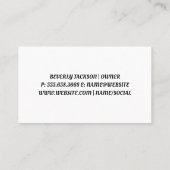 Reinigingsdiensten en -leveringen | Leefruimte Visitekaartje (Achterkant)