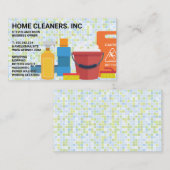 Reinigingsdiensten en -leveringen | Tegel Achtergr Visitekaartje (Voorkant / Achterkant)