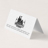 Reinigingsdiensten en -leveringen voor het huis visitekaartje (Achterkant)