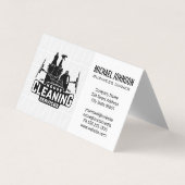 Reinigingsdiensten en -leveringen voor het huis visitekaartje (Voorkant)