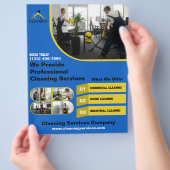 Reinigingsdiensten Flyer (Hand)