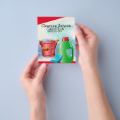 Reinigingsdiensten Flyer (Hand)