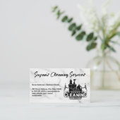 Reinigingsdiensten | Houding van het huis Visitekaartje (Staand voorkant)