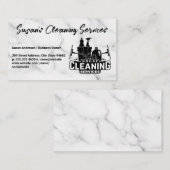 Reinigingsdiensten | Houding van het huis Visitekaartje (Voorkant / Achterkant)