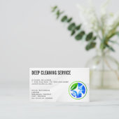 Reinigingsdiensten | House Cleaner Icon Visitekaartje (Staand voorkant)