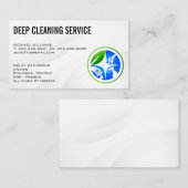 Reinigingsdiensten | House Cleaner Icon Visitekaartje (Voorkant / Achterkant)