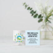 Reinigingsdiensten | Huisreinigingsapparatuur Visitekaartje (Staand voorkant)