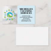 Reinigingsdiensten | Huisreinigingsapparatuur Visitekaartje (Voorkant / Achterkant)