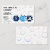 Reinigingsdiensten | Icons voor vaste dienst | Bub Visitekaartje (Voorkant / Achterkant)