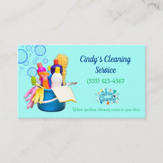 Reinigingsdiensten in verband met de Ontwerphuis Visitekaartje (Voorkant)