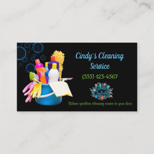 Reinigingsdiensten in verband met de Ontwerphuis Visitekaartje (Voorkant)