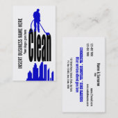 Reinigingsdiensten industriële commerciële PERSONA Visitekaartje (Voorkant / Achterkant)