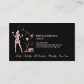 Reinigingsdiensten Kantoor gemaakt Roos voor het h Visitekaartje (Achterkant)