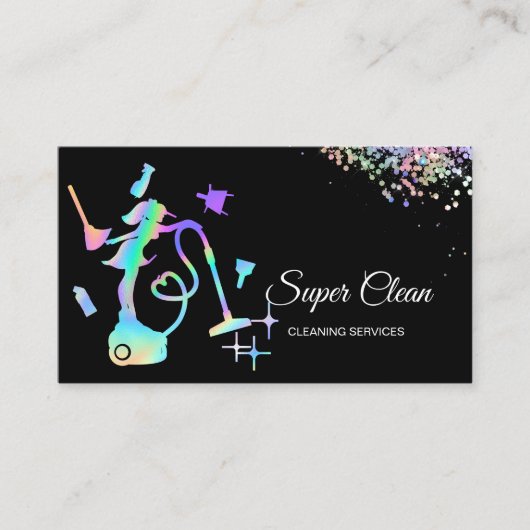 Reinigingsdiensten Kantoor gemaakt Roos voor het h Visitekaartje (Voorkant)