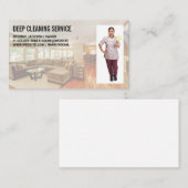 Reinigingsdiensten | Leefruimte | Maid Visitekaartje (Voorkant / Achterkant)