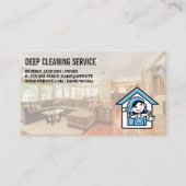 Reinigingsdiensten | Leefruimte Visitekaartje (Voorkant)