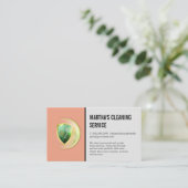 Reinigingsdiensten | Leveringen | Reinigers Visitekaartje (Staand voorkant)
