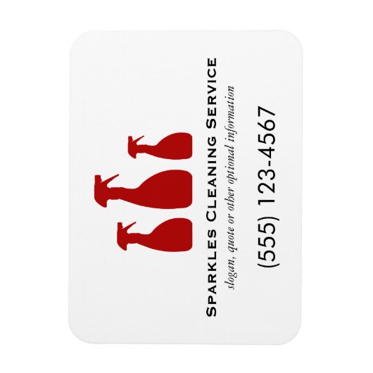 Reinigingsdiensten Magneet (Verticaal)