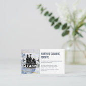 Reinigingsdiensten | Maid Cleaning Tools Business Visitekaartje (Staand voorkant)