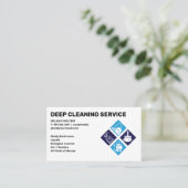 Reinigingsdiensten | Maid Icons Services Visitekaartje (Staand voorkant)