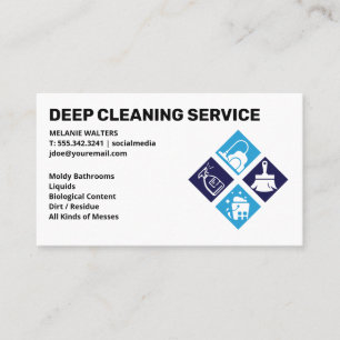 Reinigingsdiensten   Maid Icons Services Visitekaartje