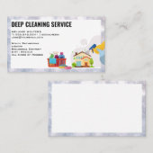 Reinigingsdiensten | Maid Spray | Houding van het  Visitekaartje (Voorkant / Achterkant)