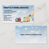 Reinigingsdiensten | Maid Supply | Zeepbellen Visitekaartje (Voorkant / Achterkant)