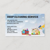 Reinigingsdiensten | Maid Supply | Zeepbellen Visitekaartje (Voorkant)