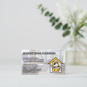 Reinigingsdiensten | Maïde Logo Visitekaartje (Staand voorkant)