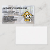 Reinigingsdiensten | Maïde Logo Visitekaartje (Voorkant / Achterkant)