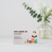Reinigingsdiensten | Maïde Logo Visitekaartje (Staand voorkant)