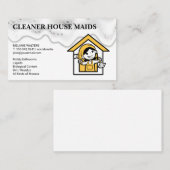 Reinigingsdiensten | Maïde Logo Visitekaartje (Voorkant / Achterkant)