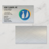 Reinigingsdiensten | Meid Service | Cleaner Logo Visitekaartje (Voorkant / Achterkant)