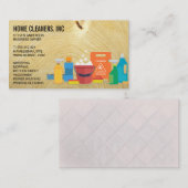 Reinigingsdiensten | Meid Service | Houtkorrels Visitekaartje (Voorkant / Achterkant)