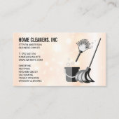 Reinigingsdiensten | Meid Service | Schone bubbels Visitekaartje (Voorkant)