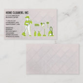 Reinigingsdiensten | Meid Service | Schoonmaakstof Visitekaartje (Voorkant / Achterkant)