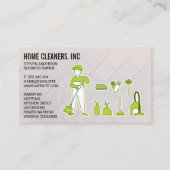 Reinigingsdiensten | Meid Service | Schoonmaakstof Visitekaartje (Voorkant)
