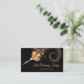 Reinigingsdiensten met reserveverdamper visitekaartje (Staand voorkant)