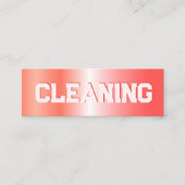 Reinigingsdiensten Mini Visitekaartje (Voorkant)